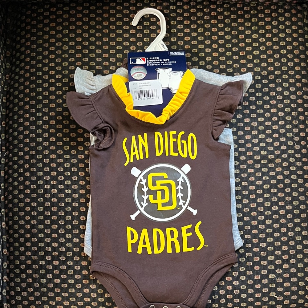 2 San Diego padres onesies